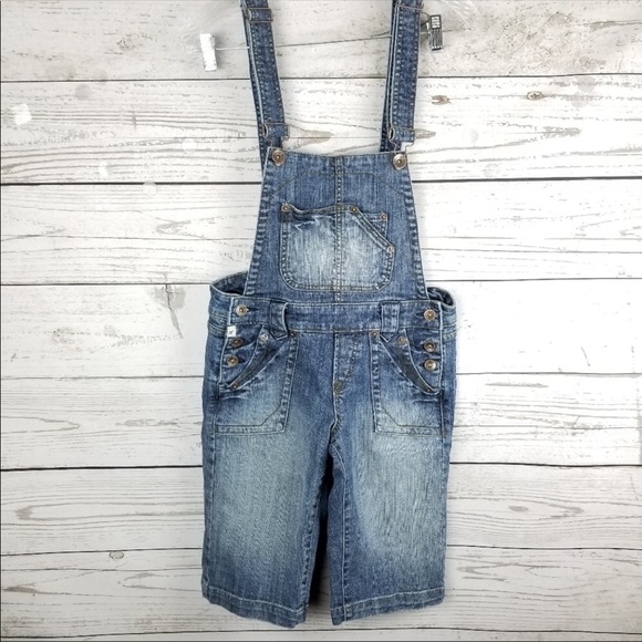 Denim overall shorts - Picture 3 of 8